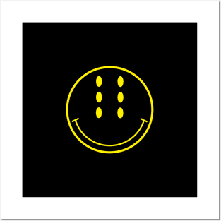 Six-Eyed Smiley Face, Medium Posters and Art